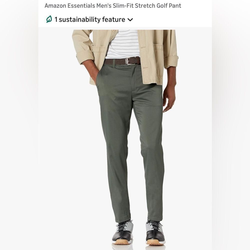 Amazon essentials Men's Slim-Fit Stretch Golf Pant SZ 30x29